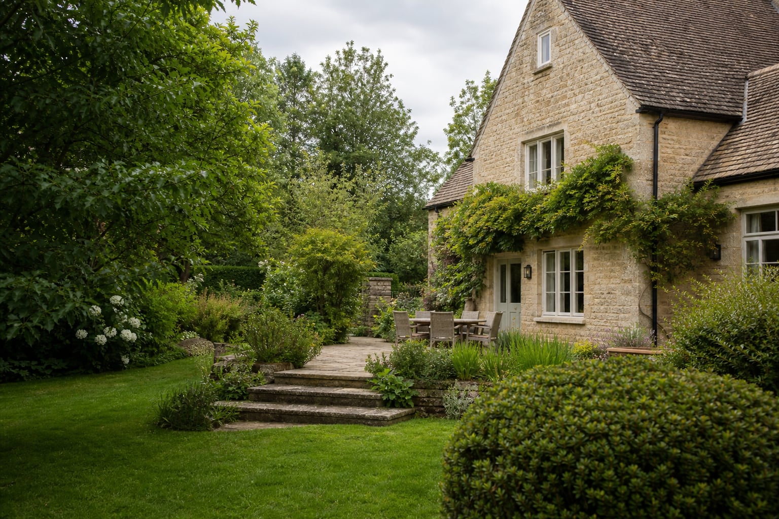 Cheltenham fringe Cotswold-edge villa exterior